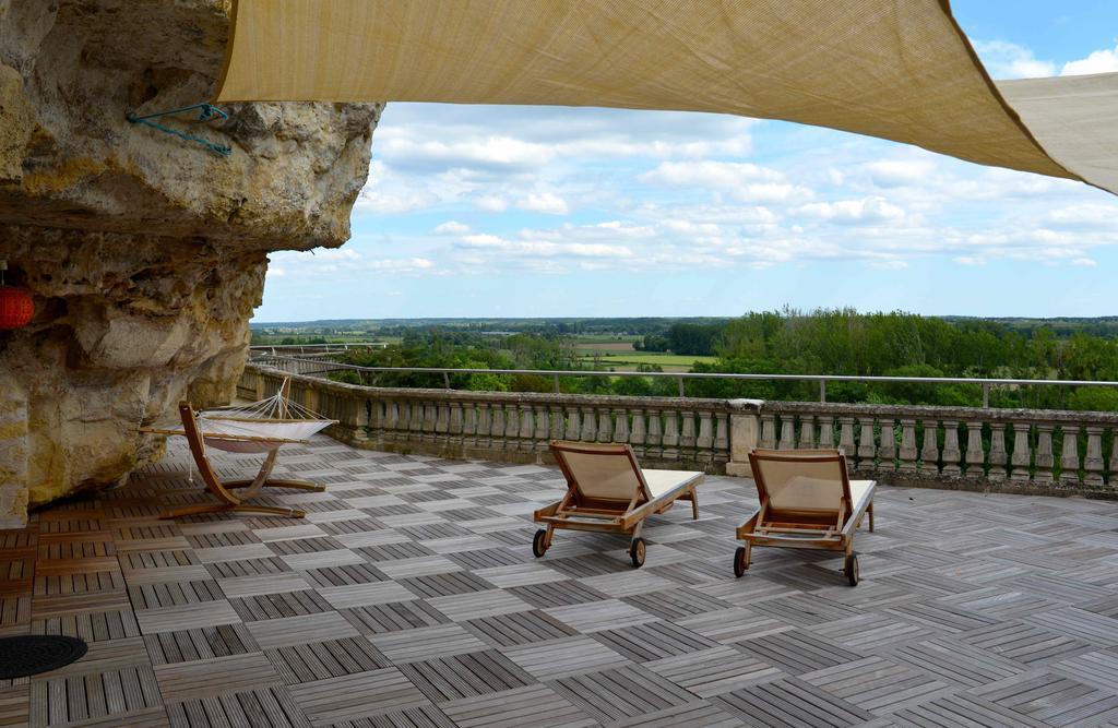 Gites Troglodytes Du Chateau De L'Etoile Vernou-sur-Brenne Chambre photo