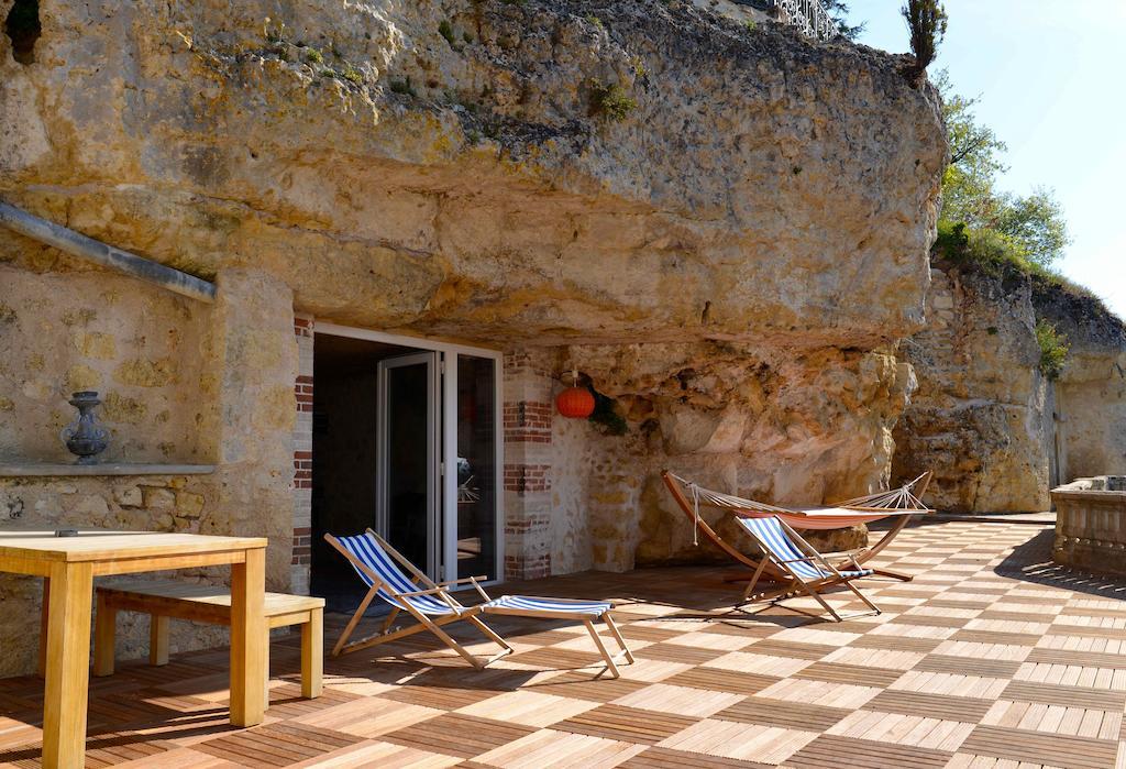 Gites Troglodytes Du Chateau De L'Etoile Vernou-sur-Brenne Extérieur photo